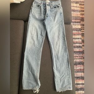 Agolde high rise straight leg jeans